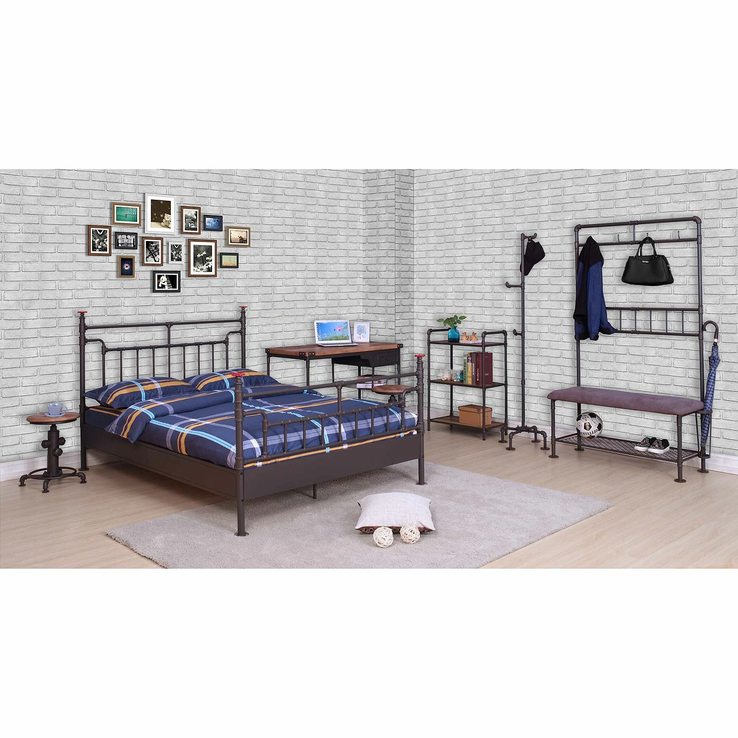 Neue Modular Bett Water Pipe - Stahl - Schwarz / Kupfer – Bild 4