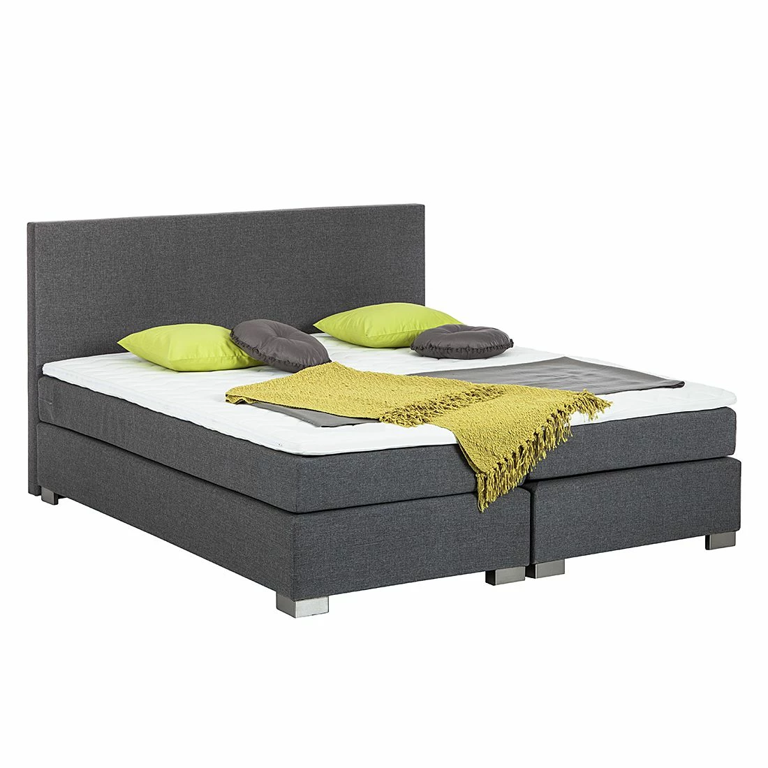 Fredriks Boxspringbett Ramona II - Grau - 180 x 200cm