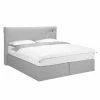 Tom Tailor Boxspringbett Soft Cloud Webstoff - Stoff TUS: 19 light grey - 160 x 200cm - H2