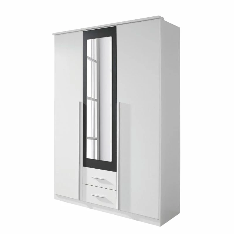 Rauch Blue Drehtüren-/Kombischrank Krefeld - Alpinweiß/Grau-Metallic - Schrankbreite: 181 cm - 4-türig – Bild 6