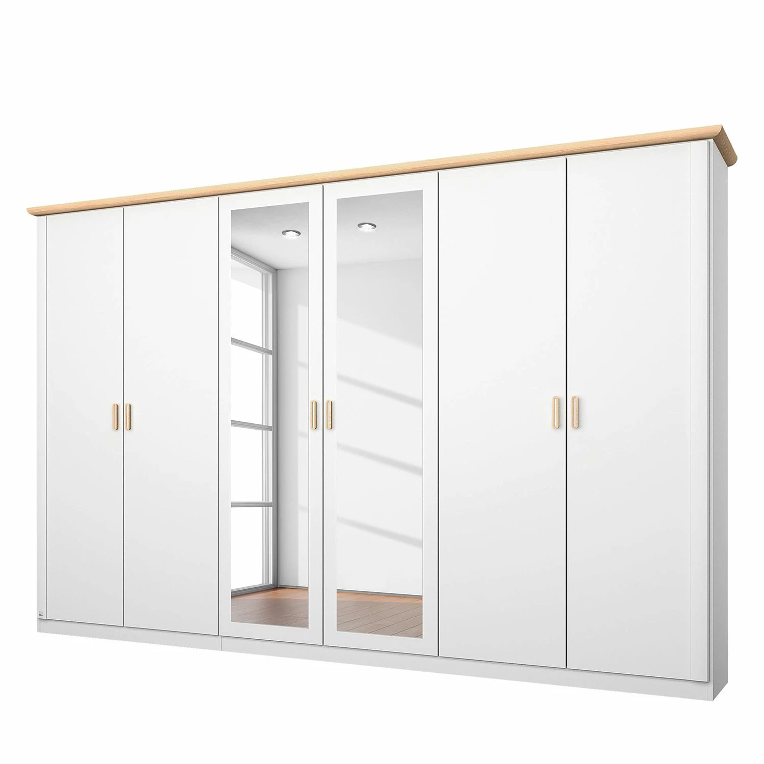 Rauch Orange Drehtürenschrank Annett II - Breite: 271 cm - 6