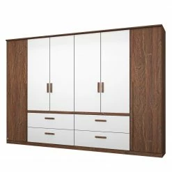 Rauch Orange Drehtürenschrank Bernau - Braun / Weiß - Breite: 271 cm