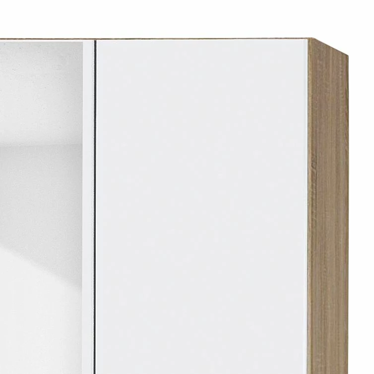 Rauch Blue Drehtürenschrank Case IV - Alpinweiß/Sonoma Eiche Dekor - Schrankbreite: 136 cm - 3-türig – Bild 10