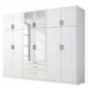 Rauch Orange Drehtürenschrank Hildesheim - Alpinweiß - Breite: 271 cm - Mit Spiegeltür/-en