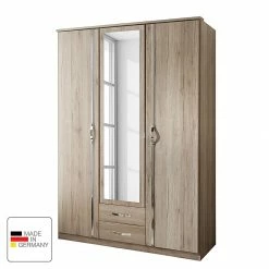 Wimex Drehtürenschrank Duo Iba - Eiche Sanremo Dekor - Schrankbreite: 135 cm - 3-türig