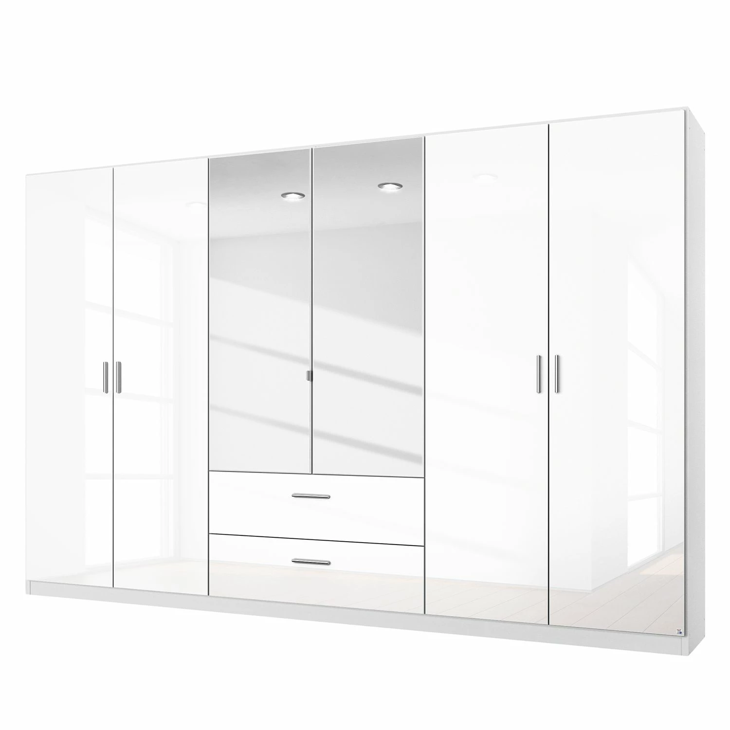 Rauch Orange Drehtürenschrank Passau - Breite: 271 cm