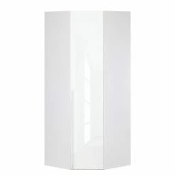 Express Möbel Eckschrank ONE 200 VI - Polarweiß/LackWeiß - 216 cm