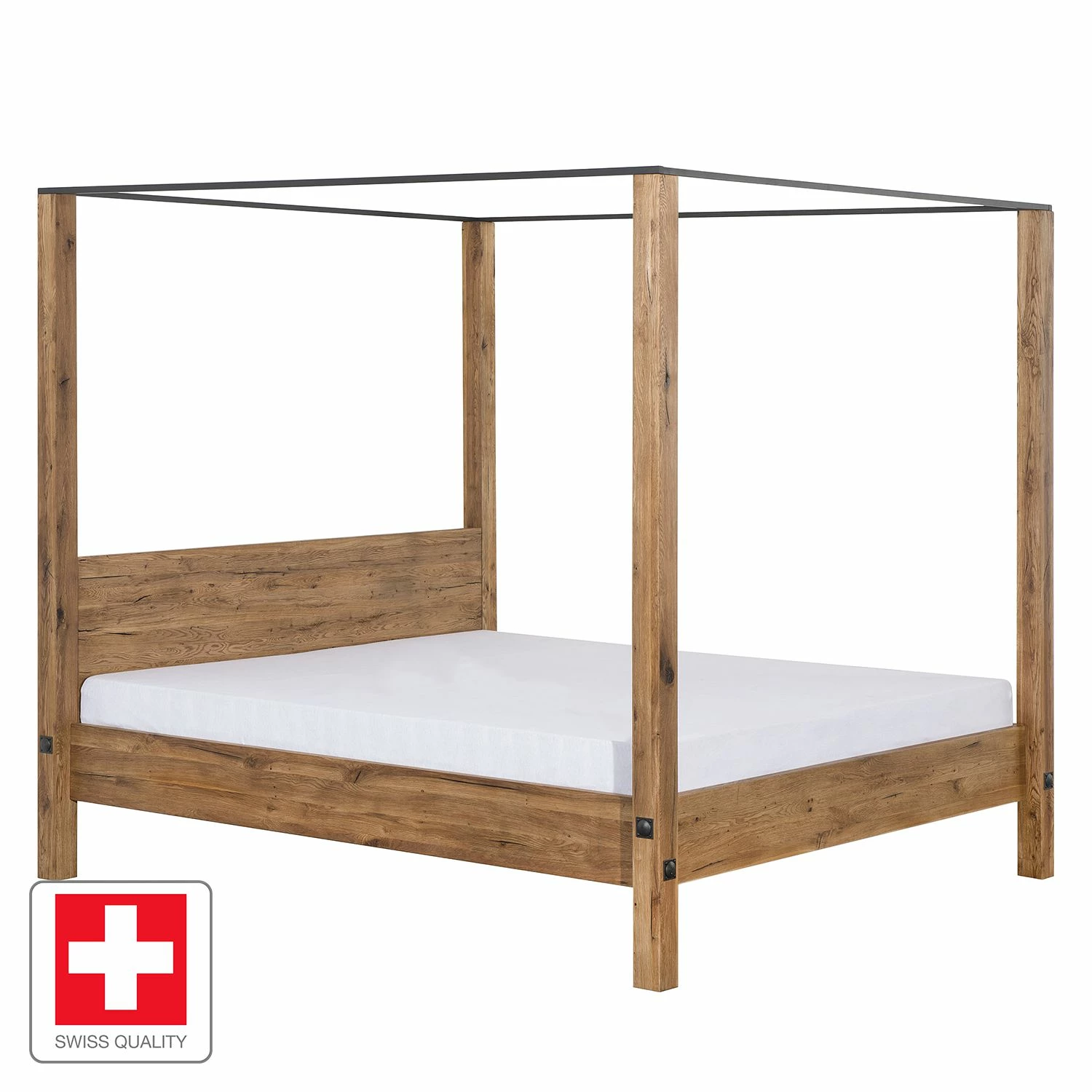 Neue Modular Himmelbett Porto-Alegre - Naturpordukt - eventuell leichte Abweichung vom Bild - 140 x 200cm – Bild 2
