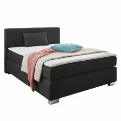 Loftscape Boxspringbett Evita - Schwarz - 140 x 200cm