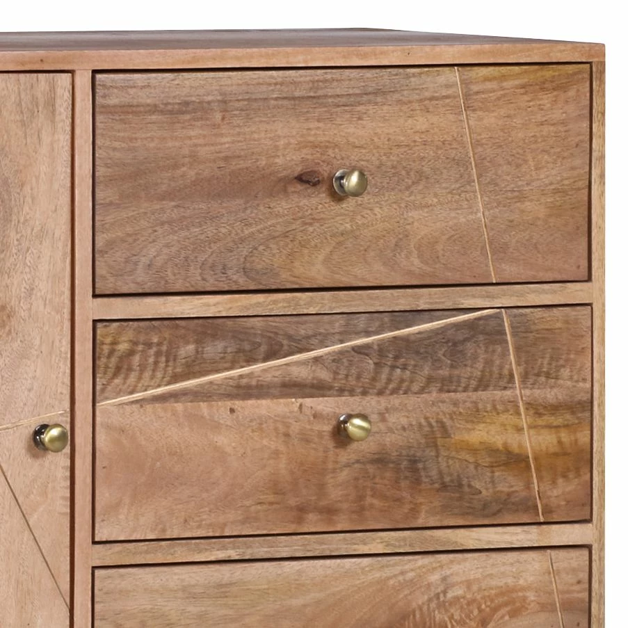 Ars manufacti Kommode Argallo II - Mango massiv / Metall - Mango / Gold – Bild 2