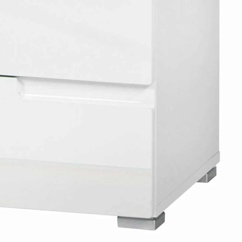 Fredriks Kommode Larado II - Hochglanz Weiß / Weiß – Bild 3