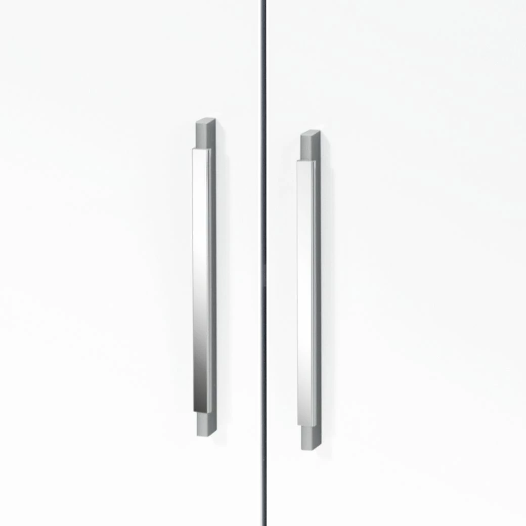 Maja Möbel Kommode Merit - Hochglanz Weiß / Eiche Sonoma Dekor – Bild 4