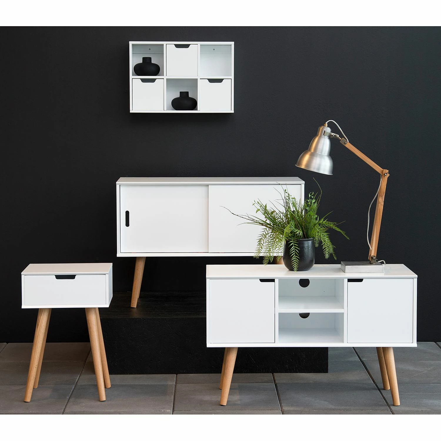 Mørteens Kommode Nees - Eiche teilmassiv - Weiß – Bild 2