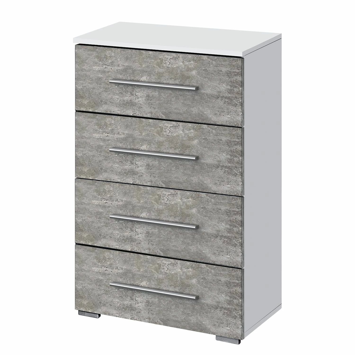 Rauch Blue Kommode Siegen I - Steingrau / Alpinweiß