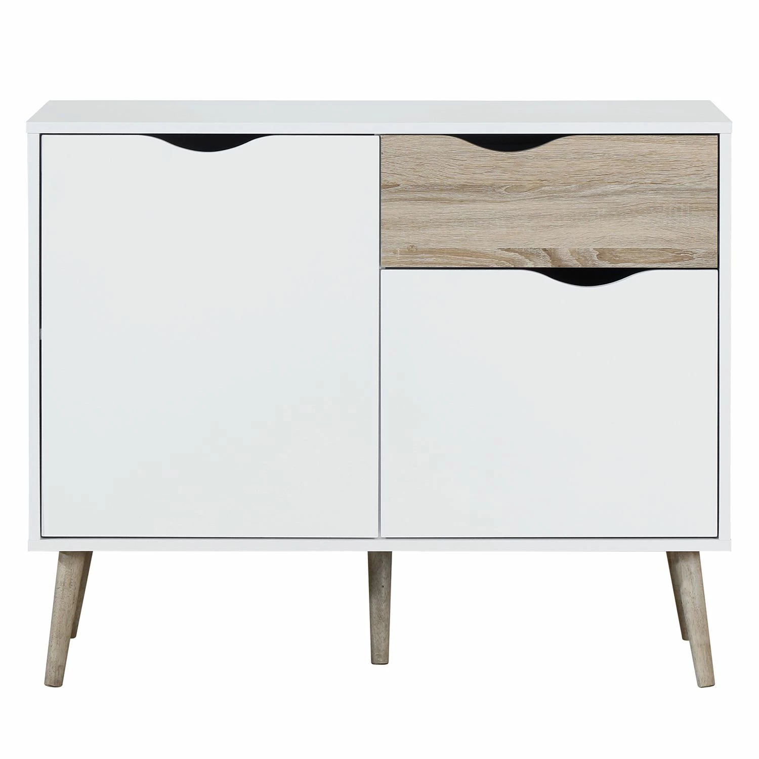 Mørteens Kommode Sunndal I - Weiß / Eiche Hell – Bild 4