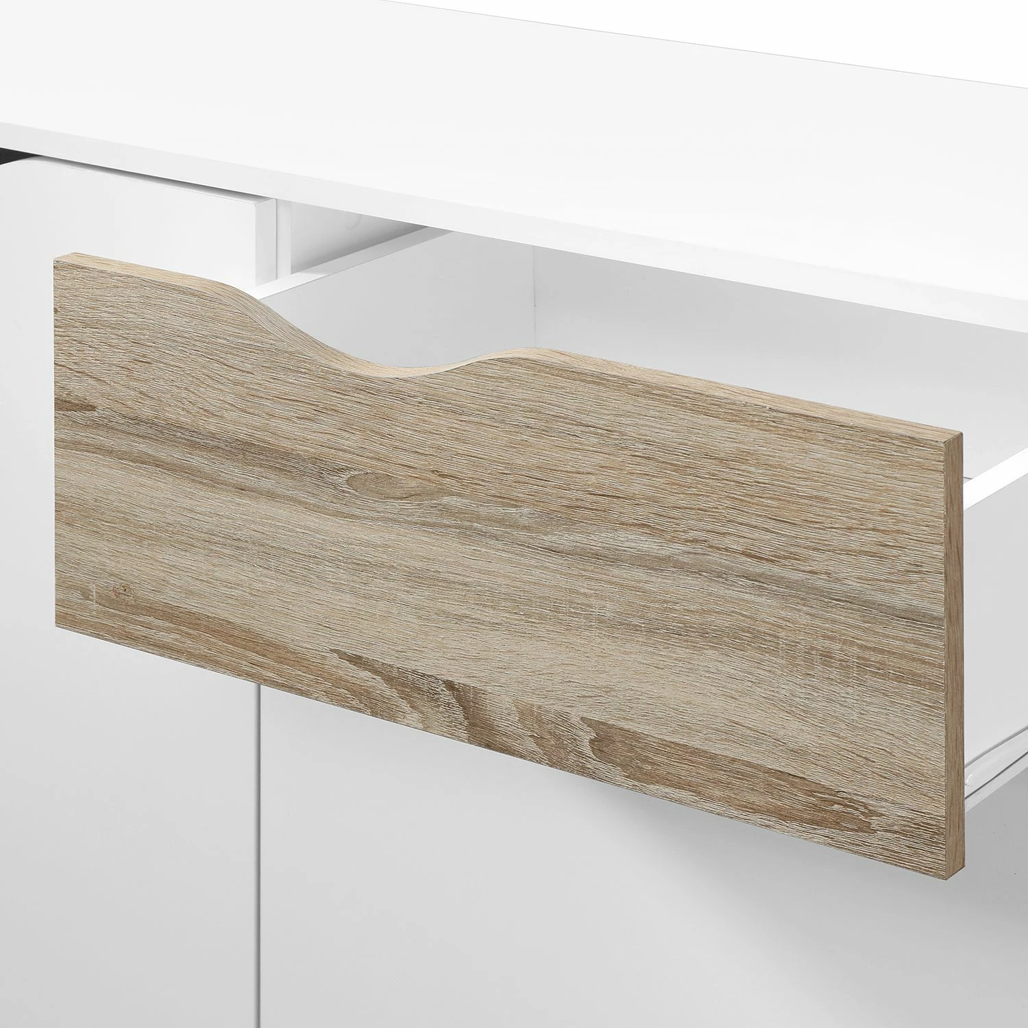 Mørteens Kommode Sunndal I - Weiß / Eiche Hell – Bild 3