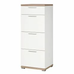 Germania Kommode Texture II - Eiche Sonoma Dekor / Weiß