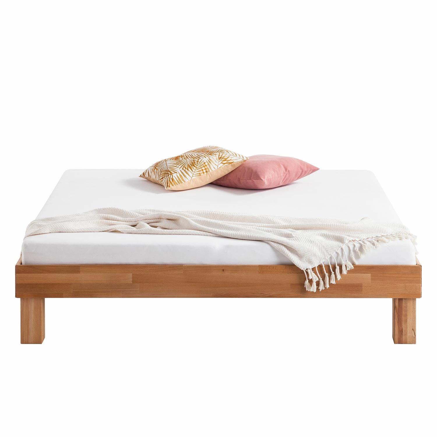 Ars Natura Massivholzbett AresWOOD - Kernbuche - 140 x 200cm - Ohne Kopfteil – Bild 3