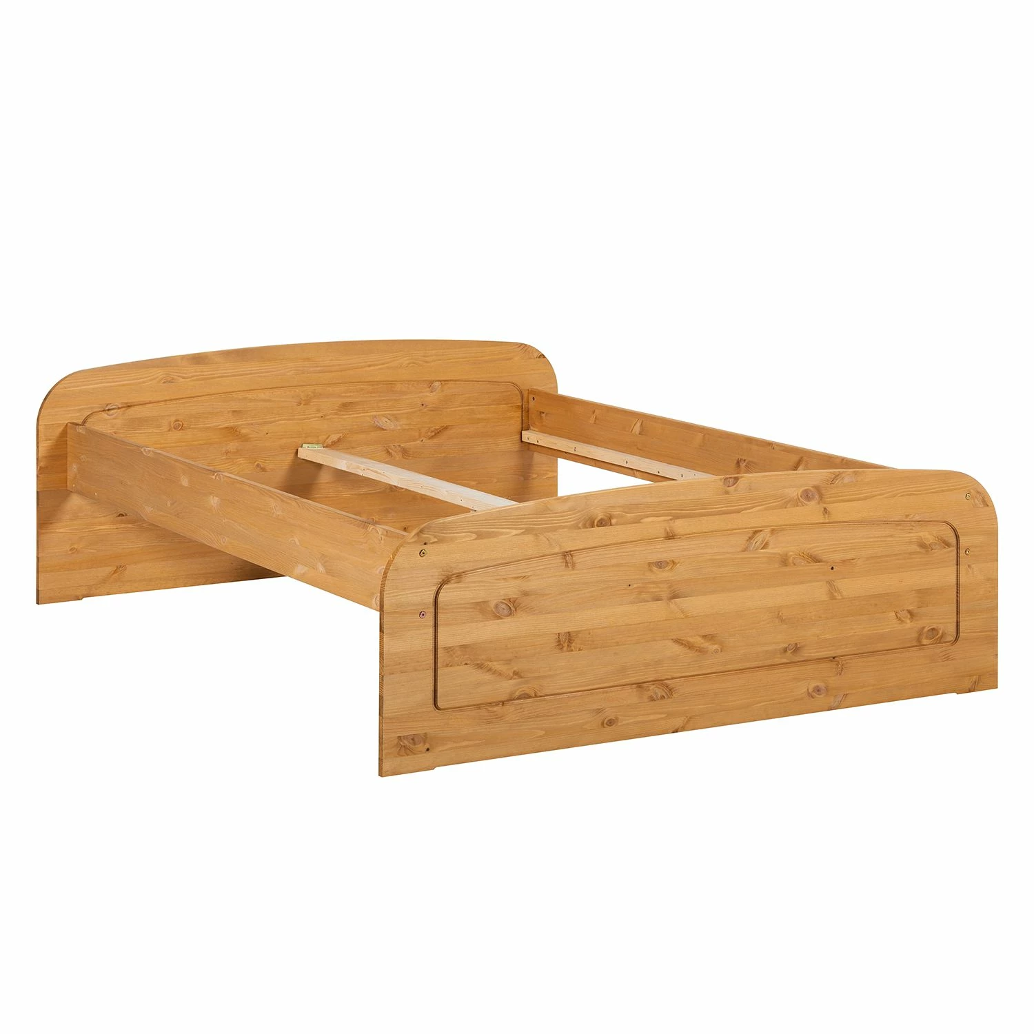 Ars Natura Massivholzbett Fia - Kiefer Natur gebeizt & gewachst - 180 x 200cm – Bild 3
