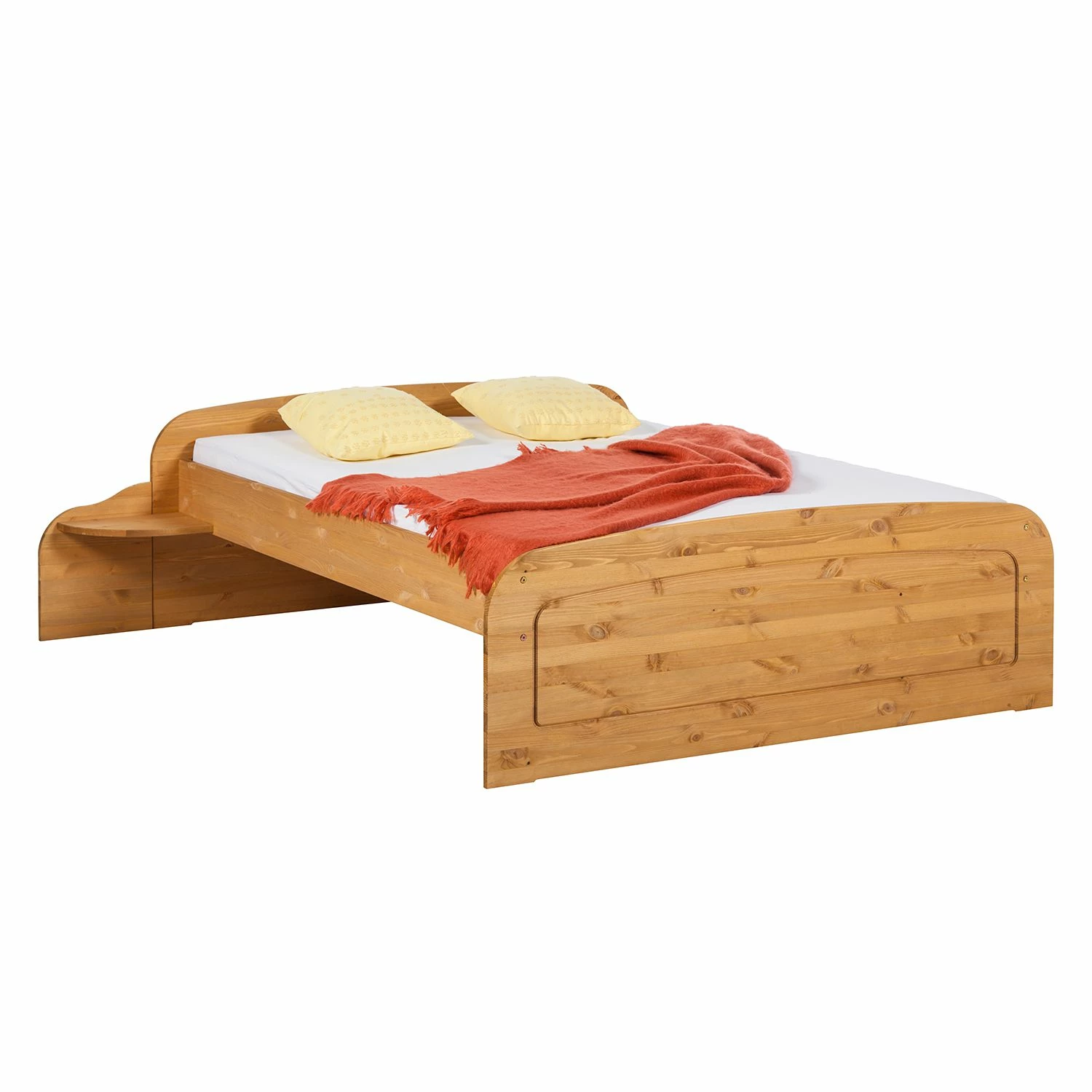 Ars Natura Massivholzbett Fia - Kiefer Natur gebeizt & gewachst - 180 x 200cm – Bild 4