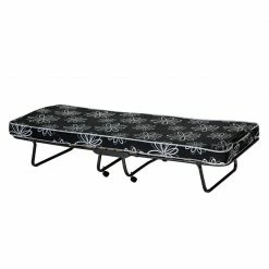 Mooved Monaco Gästebett - Metallgestell auf Rollen - Federholzleistenrahmen, max. bis zu 80 Kg belastbar