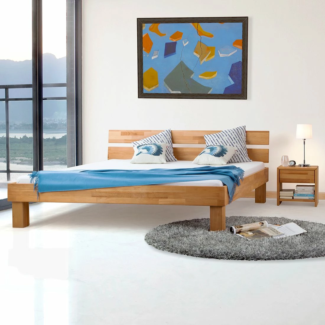 Ars Natura Nachtkommode AresWood - Kernbuche geölt – Bild 3