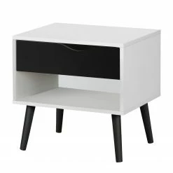 Mørteens Nachtkommode Sunndal I - Gummibaum teilmassiv