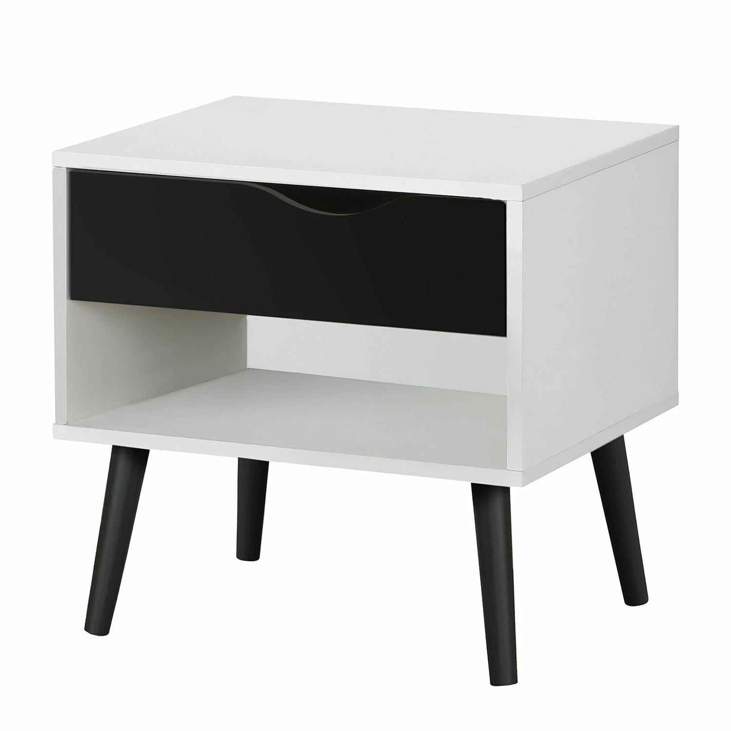 Mørteens Nachtkommode Sunndal I - Gummibaum teilmassiv