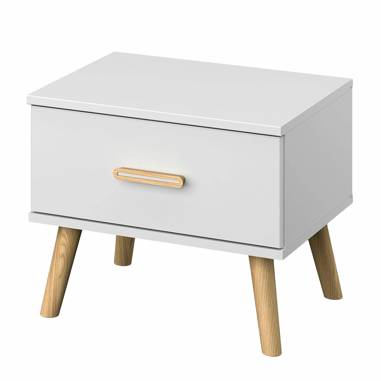 Rauch Orange Nachttisch Annett (2er Set) - Alpinweiß / Esche Coimbra