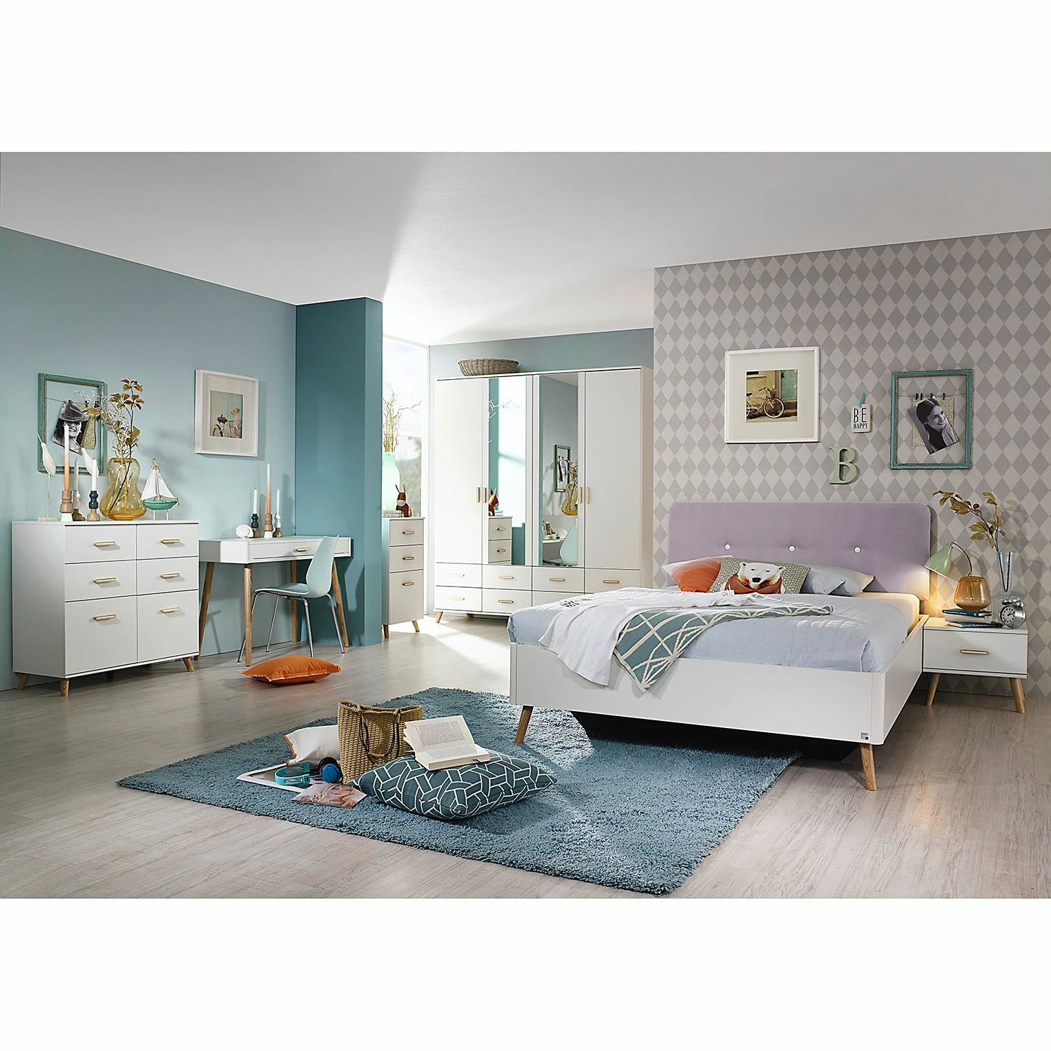 Rauch Orange Nachttisch Annett (2er Set) - Alpinweiß / Esche Coimbra – Bild 3