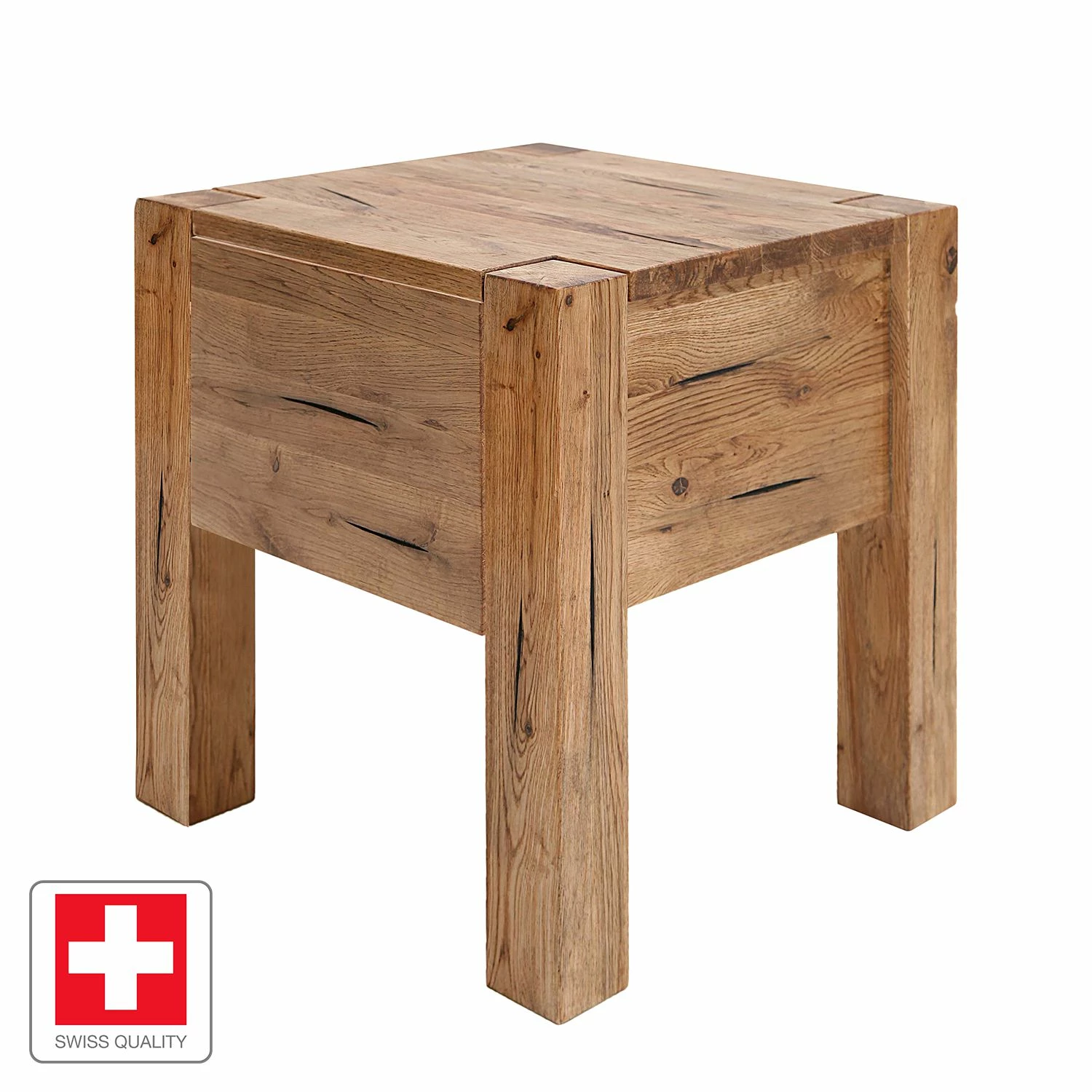 Neue Modular Nachttisch Porto-Alegre - Sumpfeiche massiv – Bild 2