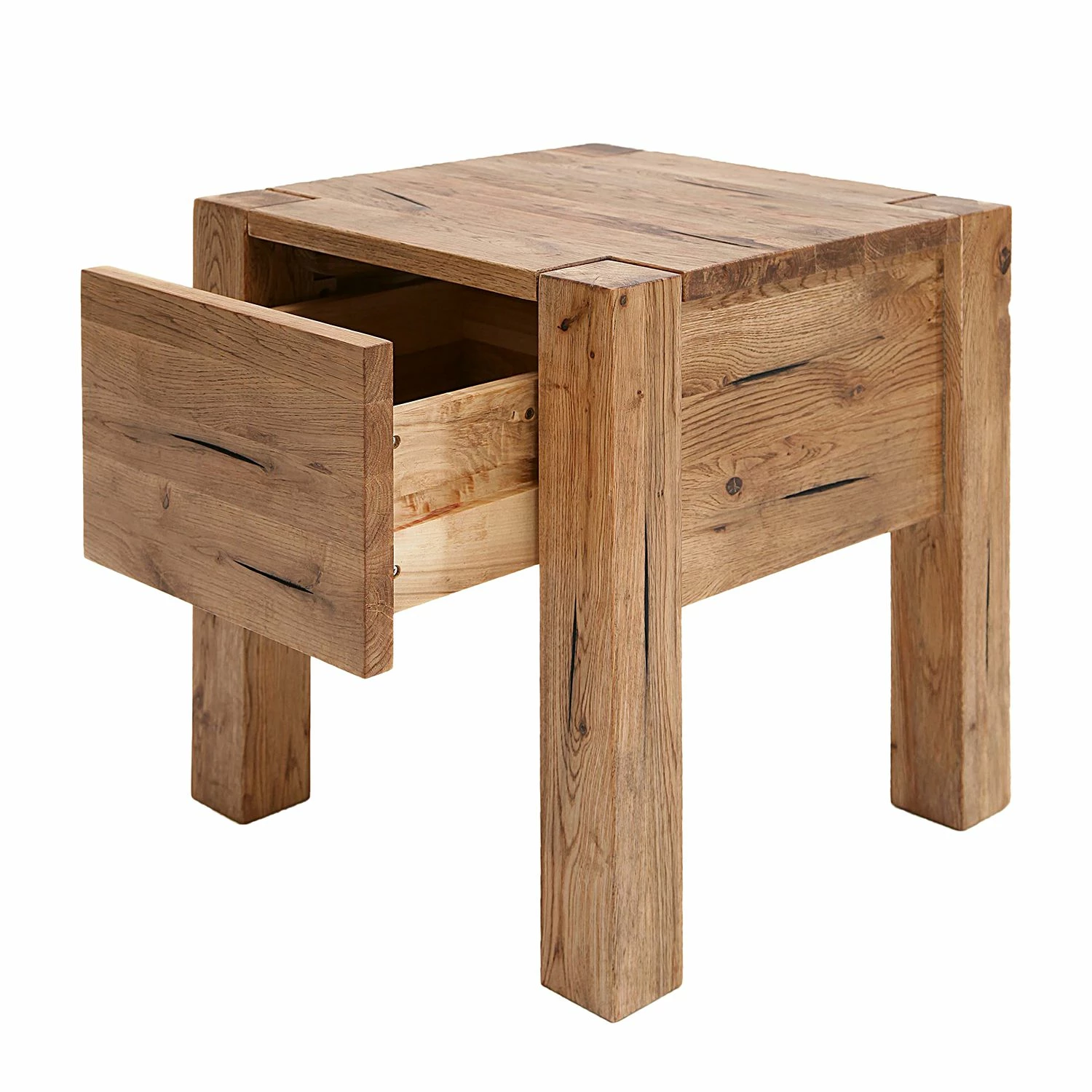 Neue Modular Nachttisch Porto-Alegre - Sumpfeiche massiv – Bild 3