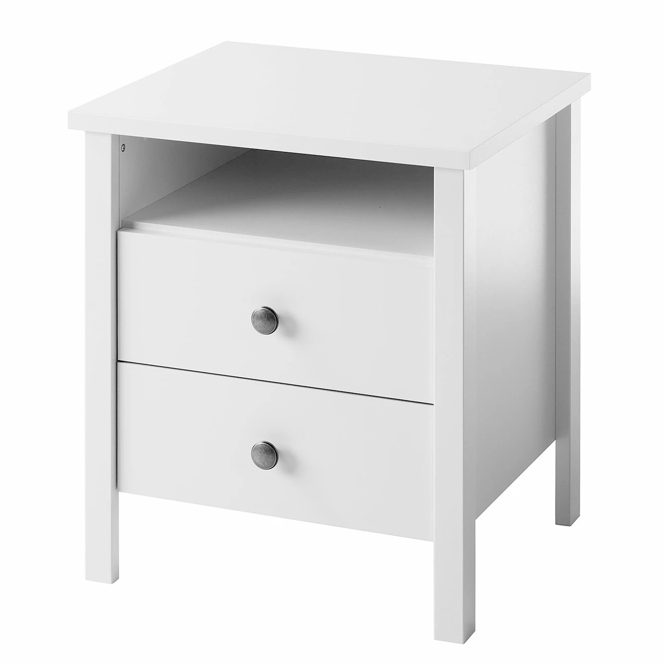 Nachtkommode SKØP country - Alpinweiß