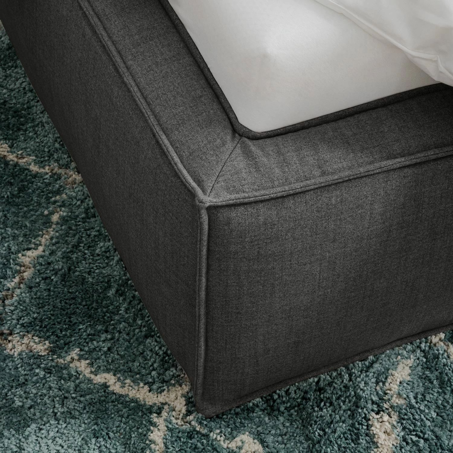 Polsterbett Kinx - Stoff KINX: Anthrazit - 180 x 200cm – Bild 17