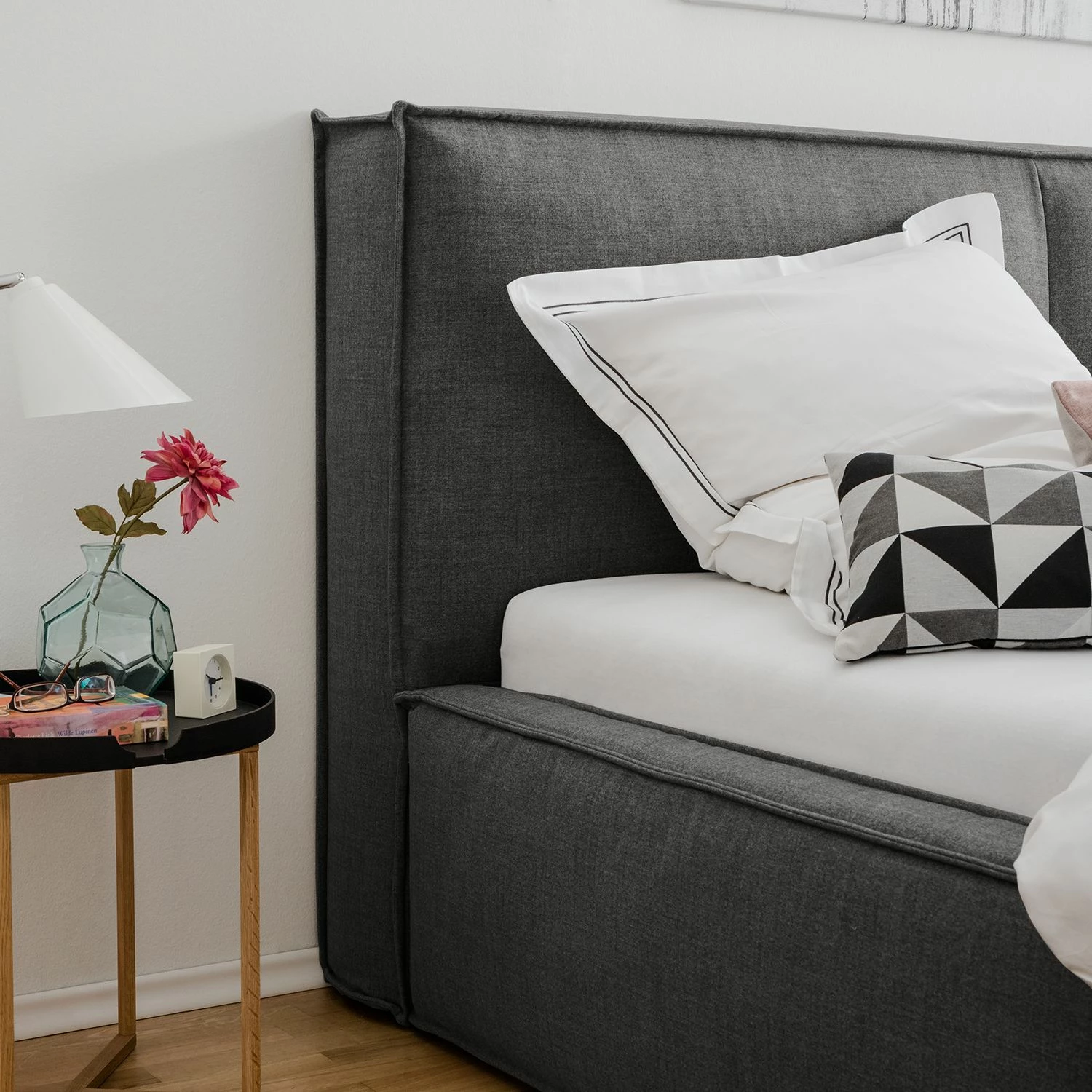 Polsterbett Kinx - Stoff KINX: Anthrazit - 180 x 200cm – Bild 13