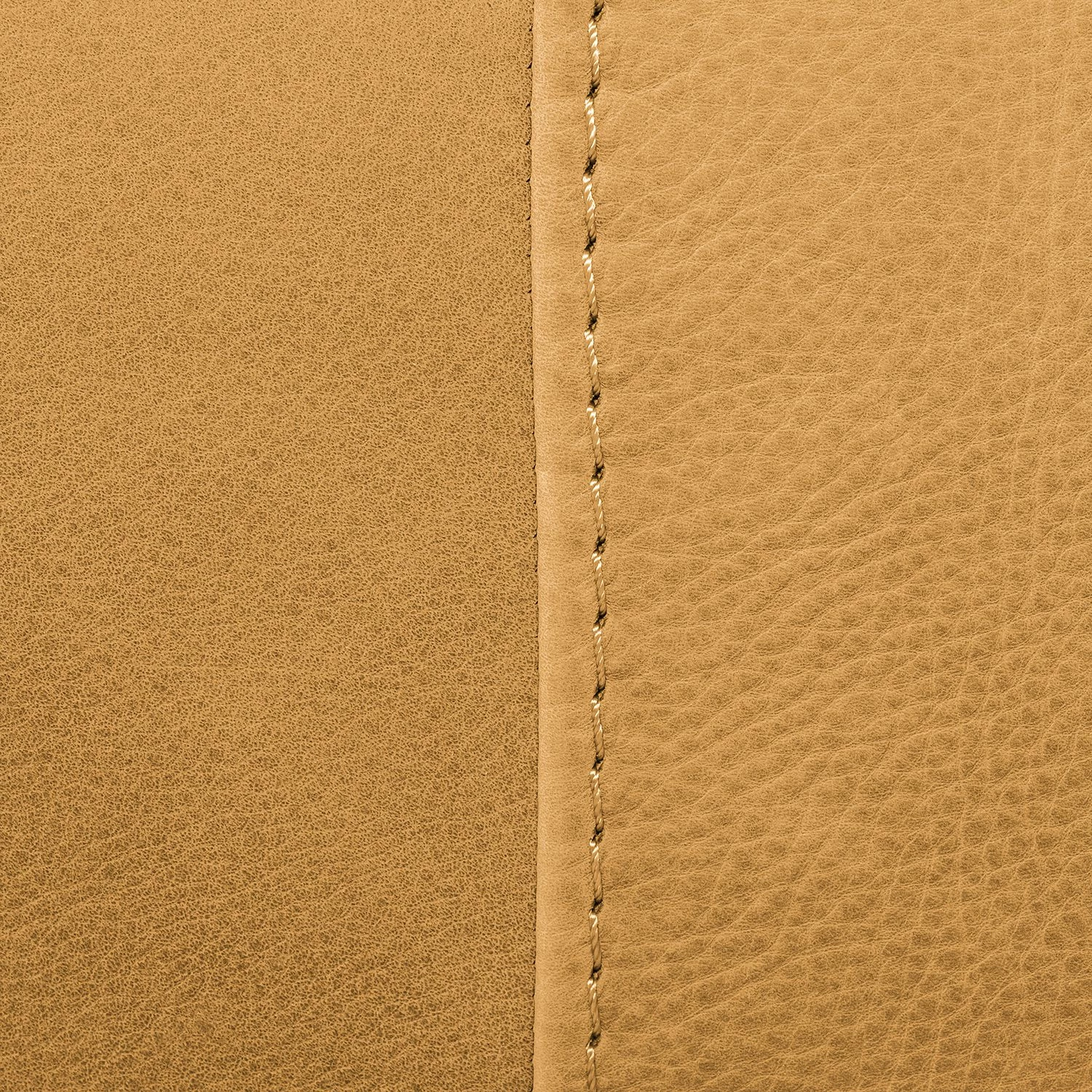 Studio Copenhagen Polsterbett Shabby Echtleder - Ocker - 140 x 200cm – Bild 8