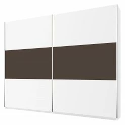 Rauch Blue Schwebetürenschrank Borba - Alpinweiß / Lava - Breite: 218 cm