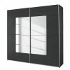 Rauch Blue Schwebetürenschrank Crato - Graumetallic - Breite: 261 cm