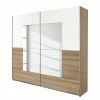 Rauch Blue Schwebetürenschrank Crato - Eiche Sonoma Dekor / Alpinweiß - Breite: 218 cm