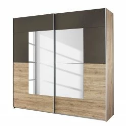 Rauch Blue Schwebetürenschrank Crato - Eiche Sanremo Dekor / Graumetallic - Breite: 218 cm
