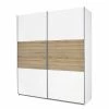 Rauch Blue Schwebetürenschrank Nelas - Alpinweiß / Eiche Sonoma Dekor