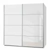 Rauch Orange Schwebetürenschrank Subito-Color - Weiß - Breite: 136 cm