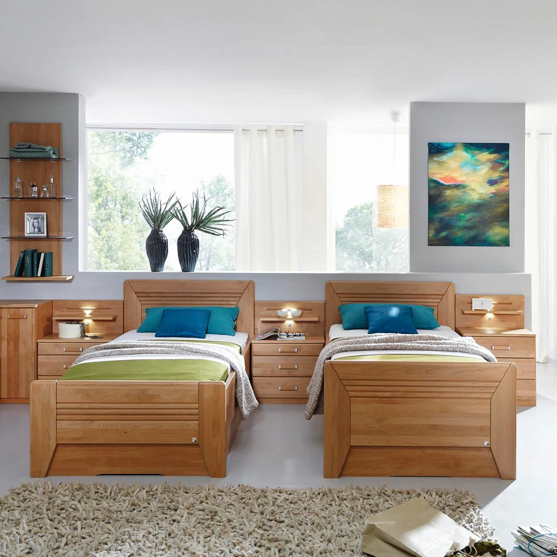 Rauch Orange Teilmassives Komfortbett Valerie III - 100 x 200cm - 1 Bettkasten – Bild 4